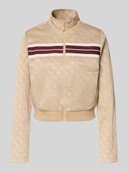 regular fit sweatjack met all-over logoprint model 'Jacquard' van GUESS Activewear - 39
