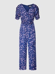 Jumpsuit mit V-Ausschnitt von DKNY Blau - 24