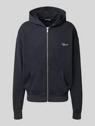 Oversized sweatjack met logostitching en capuchon van Pegador - 43