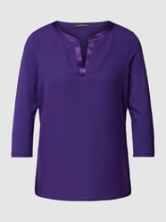 Blusenshirt mit V-Ausschnitt von comma Lila - 30