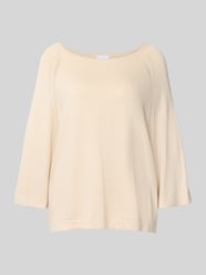 Strickpullover mit Rundhalsausschnitt von comma Beige - 47