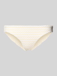 slim fit bikinibroekje met structuurpatroon van Seafolly Beige - 19