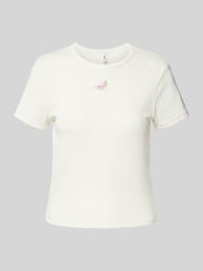 Regular fit T-shirt in riblook, model 'DANIELLA' van Only - 44