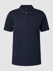 Poloshirt mit kurzem Reißverschluss Modell 'Rupert' von Matinique Blau - 41