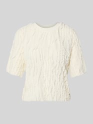 T-Shirt im Allover-Look mit Rundhalsausschnitt von Jake*s Collection - 29
