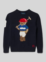 Sweter z dzianiny z Motyw i Okrągły dekolt od Polo Ralph Lauren Teens - 45