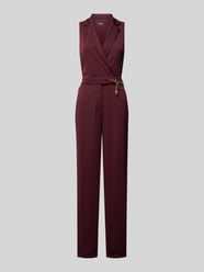 Jumpsuit mit Taillengürtel Modell 'NIKELLE' von Lauren Ralph Lauren Rot - 29