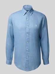 Koszula lniana o kroju regular fit z kołnierzykiem typu button down od Polo Ralph Lauren - 23