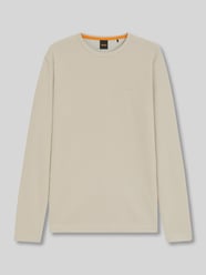 Regular fit shirt met lange mouwen en wafelstructuur, model 'TEMPESTO' van BOSS Orange Beige - 9