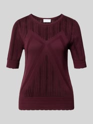 T-shirt o kroju regular fit w dzianinowej optyce od Jake*s Collection - 13