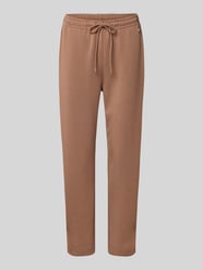 Spodnie dresowe o kroju slim fit z mieszanki wiskozy z elastycznym pasem od Fynch-Hatton - 13