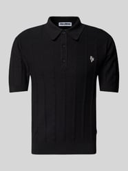 Koszulka polo o kroju regular fit z wyhaftowanym logo od REVIEW - 29
