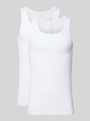 Tanktop mit geripptem Rundhalsausschnitt im 2er-Pack von Snocks - 40