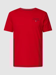 T-Shirt mit Label-Print von Tommy Hilfiger Rot - 3