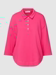 Poloshirt aus reiner Baumwolle mit Knopfleiste von MAERZ Muenchen Rosa - 8