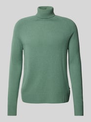 Sweter z wełny z detalem z logo od CK Calvin Klein Zielony - 28