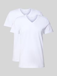 T-shirt z czystej bawełny ekologicznej w zestawie 2 szt. od Christian Berg Men - 31