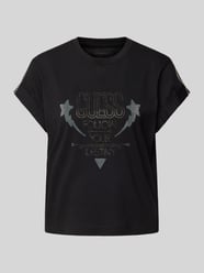 T-shirt z detalem z logo od GUESS - 43
