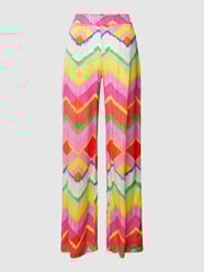 Stoffhose mit Zickzack-Muster von Emily Van den Bergh Pink - 14