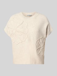 Strickshirt mit Rundhalsausschnitt Modell 'OMEA' von b.young Beige - 42