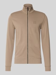 Regular fit sweatjack van puur katoen van BOSS Orange Beige - 47