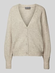 Gebreide cardigan met diepe V-hals, model 'THORA' van MOS MOSH - 46