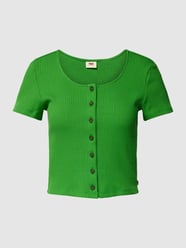 Cropped T-Shirt mit Knopfleiste von Levi's® Grün - 15