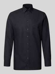 Regular Fit Freizeithemd mit Logo-Stitching Modell 'New' von OLYMP - 43