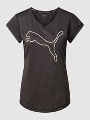 T-Shirt mit Label-Print Modell 'Heather' von PUMA PERFORMANCE Grau - 2