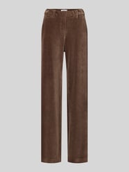 Corduroy broek met elastische band en steekzakken, model 'MAINE' van Brax Beige - 21