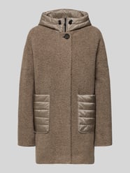 Teddyjacke aus Woll-Mix mit Kapuze und aufgesetzten Taschen von Gil Bret Beige - 3