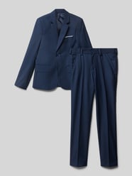 Slim Fit Anzug mit Pattentaschen von Standar Blau - 2