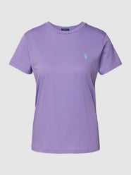 T-Shirt mit Logo-Stitching von Polo Ralph Lauren Lila - 13