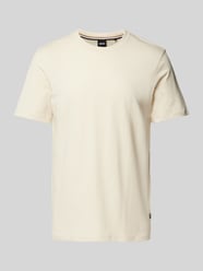 T-Shirt mit Label-Print Modell 'Thompson' von BOSS Beige - 6