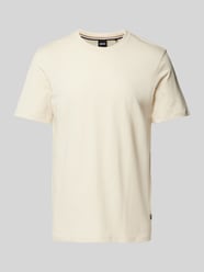 T-Shirt mit Label-Print Modell 'Thompson' von BOSS Beige - 2