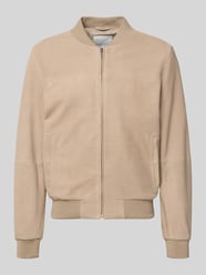 Bomberjacke aus Ziegenleder von Profuomo Beige - 10
