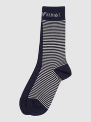 Sokken met stretch per 2 paar van Emporio Armani Blauw - 29