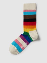 Socken mit Allover-Muster Modell 'Pride Sunrise' von Happy Socks Beige - 41