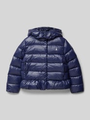 Steppjacke mit Logo-Print von Polo Ralph Lauren Kids Blau - 23