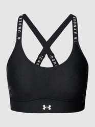 Stanik z nadrukiem z logo model ‘Infinity’ od Under Armour Czarny - 11