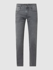 Regular Fit Jeans aus Sweat Denim Modell 'Jog'n Jeans' von MAC Grau / Schwarz - 43