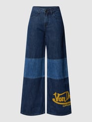 Jeans met labelstitching, model 'EDIS' van Von Dutch Blauw / turquoise - 24