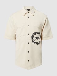 Relaxed Fit Freizeithemd aus Sweat von Just Cavalli Beige - 48