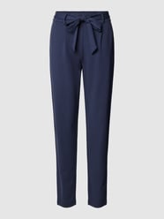 Slim fit stoffen broek met strikceintuur, model 'Popye' van MSCH Copenhagen - 23