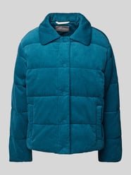 Cordjacke mit Steppnähten von Christian Berg Woman Selection Blau - 14