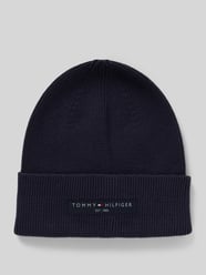 Strickmütze mit Label-Patch Modell 'FOUNDATION' von Tommy Hilfiger Blau - 1