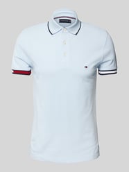 Koszulka polo o kroju slim fit z mieszanki bawełny i elastanu od Tommy Hilfiger - 17