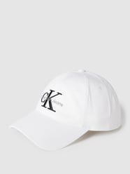 Pet met labelstitching, model 'MONOGRAM CAP' van Calvin Klein Jeans Wit - 47
