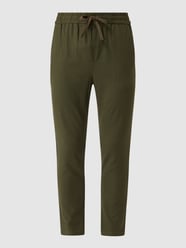 Cropped Tapered Fit Jogpants mit Leinen-Anteil Modell 'Linus' von Only & Sons Grün - 31