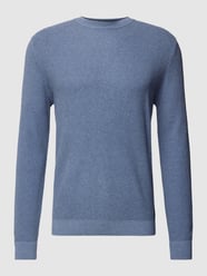 Strickpullover mit Strukturmuster von Tom Tailor Blau - 17